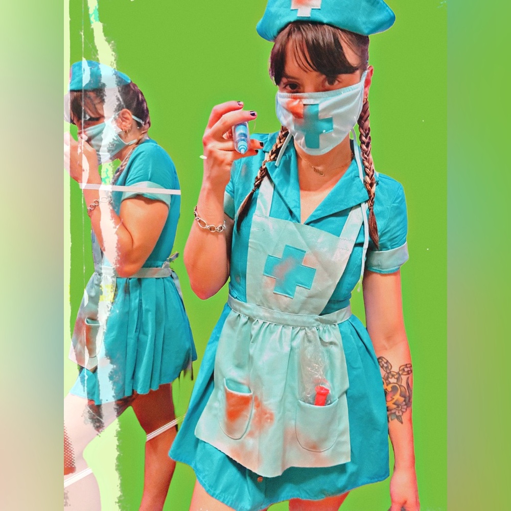 Dolls kill Sugar Thrillz Say Ahh nurse costume